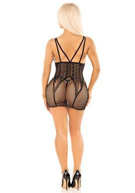 Бодистокинг Leg Avenue Heart Net Mini Dress One Size Black SX2757 фото Купить   Leg Avenue (США) 997 грн