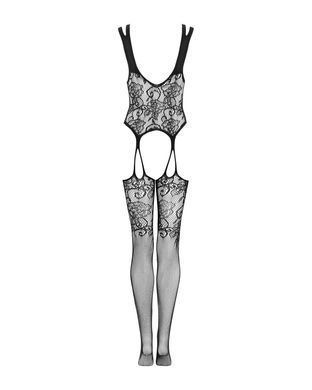 Бодістокінг Obsessive Bodystocking F237 S/M/L, рослинне плетіння, імітація панчіх SO7233 фото Купити Бодістокінг Obsessive Bodystocking F237 S/M/L, рослинне плетіння, імітація панчіх  Obsessive (Польща) 1 062 грн