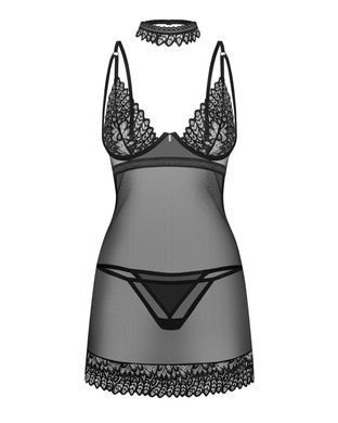 Сорочка Obsessive Donarella chemise & thong XS/S SX1140 фото Купити Сорочка Obsessive Donarella chemise & thong XS/S  Obsessive (Польща) 1 884 грн