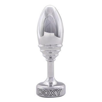 Металлическая анальная пробка DOXY Butt Plug RIBBED, ребристая, диаметр 3,3 см SO8031 фото Купить   Doxy (Великобританія) 2 337 грн