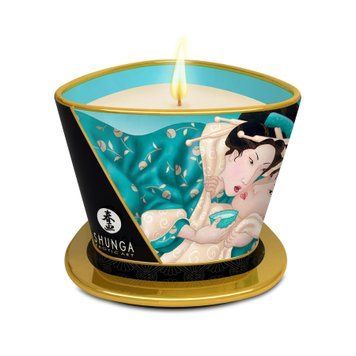 Массажная свеча Shunga Massage Candle - Island Blossoms (170 мл) с афродизиаками SO3343 фото Купить   Shunga (Канада) 923 грн