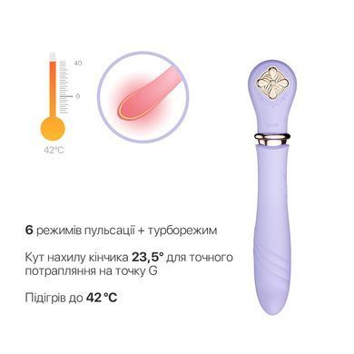 Пульсатор с подогревом Zalo Sweet Magic - Desire Fantasy Violet, турбо режим SO6679 фото Купить   Zalo (США) 5 007 грн