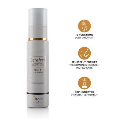 Лосьон с феромонами для тела и волос Orgie &ndash; Sensfeel Seduction Elixir 10 in 1 for Woman (100 мл) SX1542 фото Купить   Orgie (Бразилія-Португалія) 1 108 грн