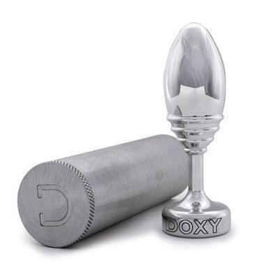 Металева анальна пробка DOXY Butt Plug RIBBED, ребриста, діаметр 3,3 см SO8031 фото Купити Металева анальна пробка DOXY Butt Plug RIBBED, ребриста, діаметр 3,3 см  Doxy (Великобританія) 2 337 грн