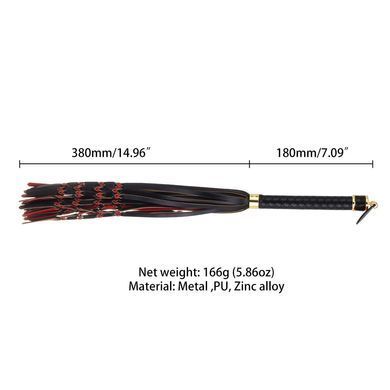 Флогер LOCKINK SEVANDA Red & Black Braided Tail Flogger, червоно-чорний, хвости з вузликами SX0876 фото Купити Флогер LOCKINK SEVANDA Red & Black Braided Tail Flogger, червоно-чорний, хвости з вузликами  LOCKINK (Китай) 1 339 грн
