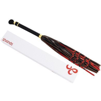 Флогер LOCKINK SEVANDA Red & Black Braided Tail Flogger, червоно-чорний, хвости з вузликами SX0876 фото Купити Флогер LOCKINK SEVANDA Red & Black Braided Tail Flogger, червоно-чорний, хвости з вузликами  LOCKINK (Китай) 1 339 грн