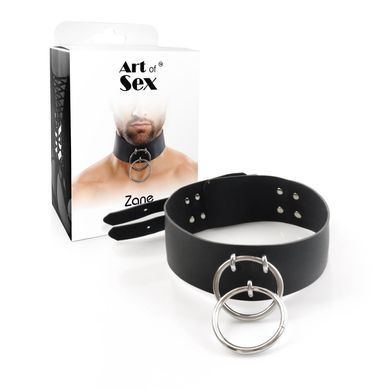 Чоловічий чокер із натуральної шкіри Art of Sex - Zane Collar SO9980 фото Купити Чоловічий чокер із натуральної шкіри Art of Sex - Zane Collar  Art of Sex  895 грн