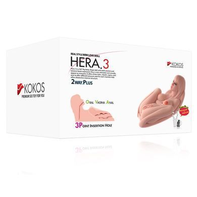 Мастурбатор Kokos Hera 3 2WayPlus з функцією масажу та вібрацією SX1444 фото Купити Мастурбатор Kokos Hera 3 2WayPlus з функцією масажу та вібрацією  Kokos  14 699 грн