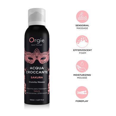 Масажна пінка Orgie &ndash; Acqua Croccante Sakura (150 мл), ефект бульбашок, що лопаються SX1492 фото Купити Масажна пінка Orgie &ndash; Acqua Croccante Sakura (150 мл), ефект бульбашок, що лопаються  Orgie 821 грн