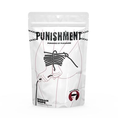 Веревка для шибари Punishment - Bondage Rope &ndash; Black SX2234 фото Купить   Punishment (Канада) 535 грн
