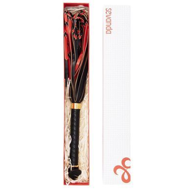 Флогер LOCKINK SEVANDA Red & Black Braided Tail Flogger, червоно-чорний, хвости з вузликами SX0876 фото Купити Флогер LOCKINK SEVANDA Red & Black Braided Tail Flogger, червоно-чорний, хвости з вузликами  LOCKINK (Китай) 1 339 грн