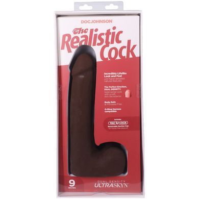 Фалоімітатор Doc Johnson The Realistic Cock ULTRASKYN - 9 Inch with Balls Chocolate SX4453 фото Купити Фалоімітатор Doc Johnson The Realistic Cock ULTRASKYN - 9 Inch with Balls Chocolate  Doc Johnson  3 559 грн