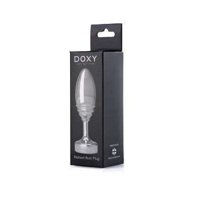 Металева анальна пробка DOXY Butt Plug RIBBED, ребриста, діаметр 3,3 см SO8031 фото Купити Металева анальна пробка DOXY Butt Plug RIBBED, ребриста, діаметр 3,3 см  Doxy (Великобританія) 2 337 грн