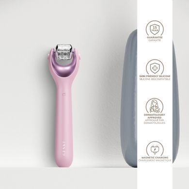 Електронний ролер для обличчя з мікроголками GESKE MicroNeedle Face Roller 9в1 pink HB0192 фото Купити Електронний ролер для обличчя з мікроголками GESKE MicroNeedle Face Roller 9в1 pink  GESKE 1 699 грн