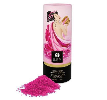 Пінлива сіль для ванни Shunga Dead Sea salt Oriental Crystals &mdash; Rose Petal (500 г), Мертвого моря SO6893 фото Купити Пінлива сіль для ванни Shunga Dead Sea salt Oriental Crystals &mdash; Rose Petal (500 г), Мертвого моря  Shunga (Канада) 1 265 грн