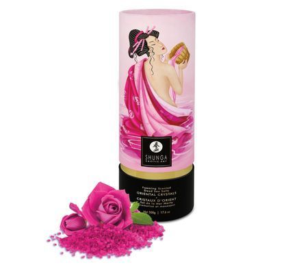 Пінлива сіль для ванни Shunga Dead Sea salt Oriental Crystals &mdash; Rose Petal (500 г), Мертвого моря SO6893 фото Купити Пінлива сіль для ванни Shunga Dead Sea salt Oriental Crystals &mdash; Rose Petal (500 г), Мертвого моря  Shunga (Канада) 1 265 грн
