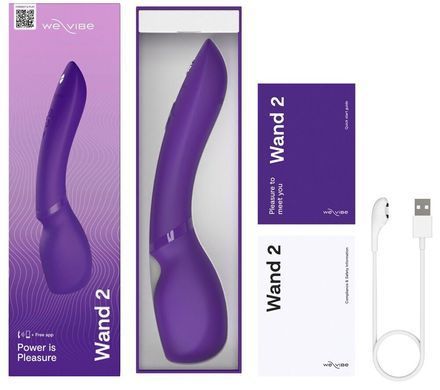 Смарт-вибромассажер We-Vibe Wand 2 Purple, очень мощный, функция Smart Silence SX2150 фото Купить   We-Vibe (Канада) 5 173 грн