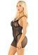Бодистокинг Leg Avenue Heart Net Mini Dress One Size Black SX2757 фото 2