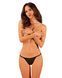 Прозрачные стринги с кружевом Obsessive Celia Noir thong XS/S SO7868 фото 1