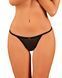 Прозрачные стринги с кружевом Obsessive Celia Noir thong XS/S SO7868 фото 3