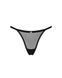 Прозрачные стринги с кружевом Obsessive Celia Noir thong XS/S SO7868 фото 5