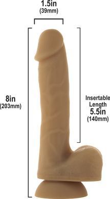 Гибкий фаллоимитатор на присоске ADDICTION &mdash; ANDREW 8&Prime; Silicone Dong &mdash; Caramel, вибропуля в подарок SO5579 фото Купить   ADDICTION  2 291 грн