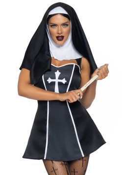 (SALE) Костюм монахини Leg Avenue Naughty Nun M, платье, головной убор SO8551 фото Купить (SALE) Костюм монахини Leg Avenue Naughty Nun M, платье, головной убор  Leg Avenue  1 835 грн