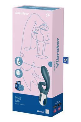 Смарт вібратор-кролик Satisfyer Hug Me Bluegrey, 2 мотори, діаметр 4,2см, широка кліторальна частина SO6273 фото Купити Смарт вібратор-кролик Satisfyer Hug Me Bluegrey, 2 мотори, діаметр 4,2см, широка кліторальна частина  Satisfyer (Німеччина) 2 540 грн