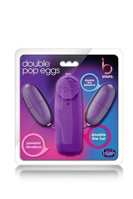 Виброяйцо двойное Blush B yours double pop eggs plum, фиолетовый Blush  &mdash; фото