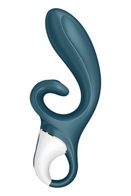 Смарт вібратор-кролик Satisfyer Hug Me Bluegrey, 2 мотори, діаметр 4,2см, широка кліторальна частина SO6273 фото Купити Смарт вібратор-кролик Satisfyer Hug Me Bluegrey, 2 мотори, діаметр 4,2см, широка кліторальна частина  Satisfyer (Німеччина) 2 540 грн
