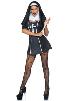 (SALE) Костюм черниці Leg Avenue Naughty Nun M, сукня, головний убір SO8551 фото Купити (SALE) Костюм черниці Leg Avenue Naughty Nun M, сукня, головний убір  Leg Avenue  1 835 грн