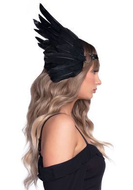 Пов&rsquo;язка на голову з крилами Leg Avenue Feather headband Black, пір&rsquo;я та натуральна шкіра SO7944 фото Купити Пов&rsquo;язка на голову з крилами Leg Avenue Feather headband Black, пір&rsquo;я та натуральна шкіра  Leg Avenue (США) 997 грн