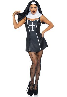 (SALE) Костюм черниці Leg Avenue Naughty Nun M, сукня, головний убір SO8551 фото Купити (SALE) Костюм черниці Leg Avenue Naughty Nun M, сукня, головний убір  Leg Avenue  1 835 грн
