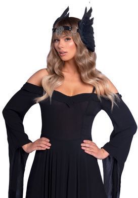 Пов&rsquo;язка на голову з крилами Leg Avenue Feather headband Black, пір&rsquo;я та натуральна шкіра SO7944 фото Купити Пов&rsquo;язка на голову з крилами Leg Avenue Feather headband Black, пір&rsquo;я та натуральна шкіра  Leg Avenue (США) 997 грн