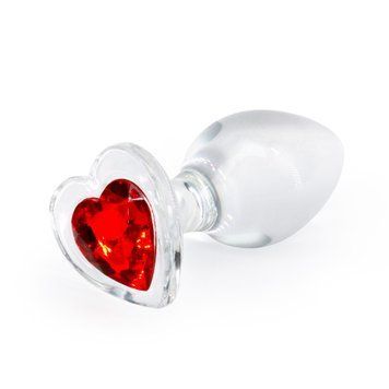 Скляна анальна пробка NS Novelties Crystal - Desires - Red Heart - Medium SX4353 фото Купити Скляна анальна пробка NS Novelties Crystal - Desires - Red Heart - Medium  NS Novelties (США) 594 грн