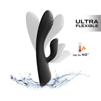 Вібратор-кролик з підігрівом Dorcel FLEXI RABBIT BLACK, гнучкий стовбур SO6816 фото Купити Вібратор-кролик з підігрівом Dorcel FLEXI RABBIT BLACK, гнучкий стовбур  Dorcel (Франція) 4 028 грн