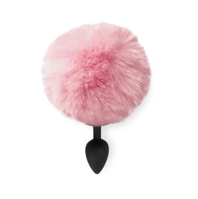 Силиконовая анальная пробка М Art of Sex - Silicone Butt plug Rabbit Tail Pink, диаметр 3,5 см SO6693 фото Купить   Art of Sex  452 грн