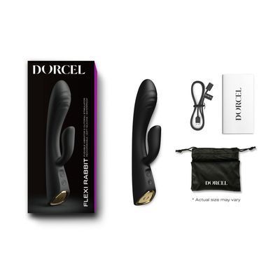 Вібратор-кролик з підігрівом Dorcel FLEXI RABBIT BLACK, гнучкий стовбур SO6816 фото Купити Вібратор-кролик з підігрівом Dorcel FLEXI RABBIT BLACK, гнучкий стовбур  Dorcel (Франція) 4 028 грн