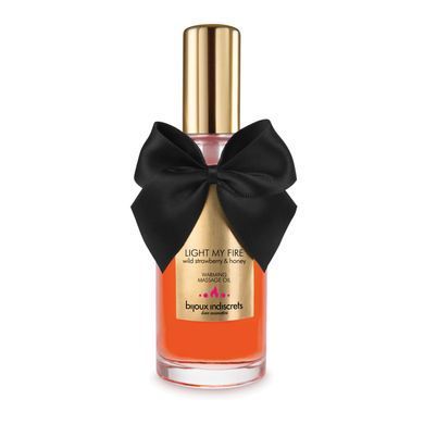 Разогревающее масло Bijoux Indiscrets Light my Fire &ndash; Wild Strawberry&Honey SO5937 фото Купить   Bijoux Indiscrets  784 грн