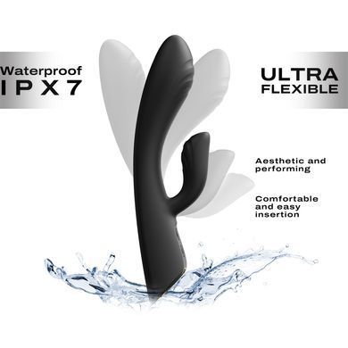 Вібратор-кролик з підігрівом Dorcel FLEXI RABBIT BLACK, гнучкий стовбур SO6816 фото Купити Вібратор-кролик з підігрівом Dorcel FLEXI RABBIT BLACK, гнучкий стовбур  Dorcel (Франція) 4 028 грн