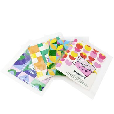Набір латексних серветок Satin Dams Assorted 100 шт SX1264 фото Купити Набір латексних серветок Satin Dams Assorted 100 шт  ONE (США) 11 826 грн