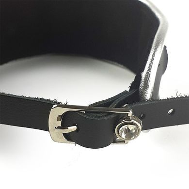 Ошейник из натуральной кожи со стразами и кольцом Art of Sex - Collar Ring SO5179 фото Купить   Art of Sex  3 621 грн