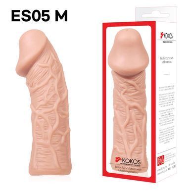 Насадка на член Kokos Extreme Sleeve ES.05 размер M SO1277 фото Купить Насадка на член Kokos Extreme Sleeve ES.05 размер S  Kokos  446 грн
