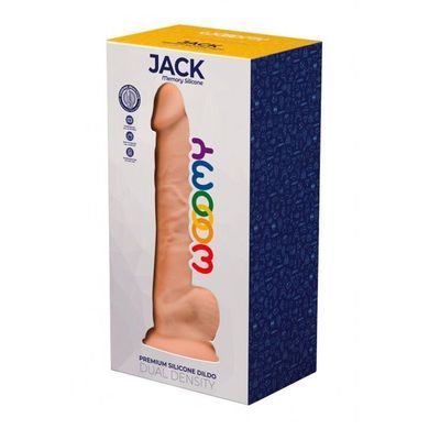 Силіконовий фалоімітатор Wooomy Jack, термореактивний, з присоскою, довжина 23,1 см, діаметр 4,8 см SO7398 фото Купити Силіконовий фалоімітатор Wooomy Jack, термореактивний, з присоскою, довжина 23,1 см, діаметр 4,8 см  Wooomy (Іспанія) 1 662 грн