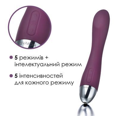 Вібратор для точки G з інтелектуальним режимом Svakom Amy Violet SO4822 фото Купити Вібратор для точки G з інтелектуальним режимом Svakom Amy Violet  Svakom (США) 2 694 грн