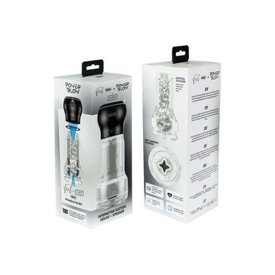 Мастурбатор Kiiroo Feel Pocket Crystal зі всмоктувальною інтерактивною насадкою PowerBlow Combo Set SX2240 фото Купити Мастурбатор Kiiroo Feel Pocket Crystal зі всмоктувальною інтерактивною насадкою PowerBlow Combo Set  Kiiroo (Нідерланди) 4 009 грн