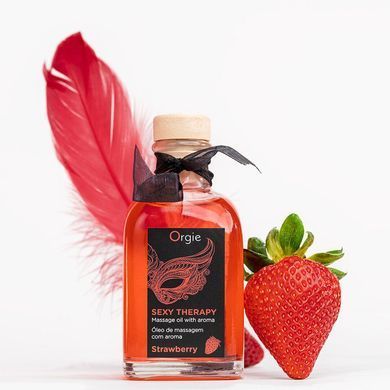 Набір для масажу Orgie &ndash; Sexy Therapy Strawberry (100 мл), їстівна розігрівальна олія + пір&rsquo;їнка SX1507 фото Купити Набір для масажу Orgie &ndash; Sexy Therapy Strawberry (100 мл), їстівна розігрівальна олія + пір&rsquo;їнка  Orgie 766 грн