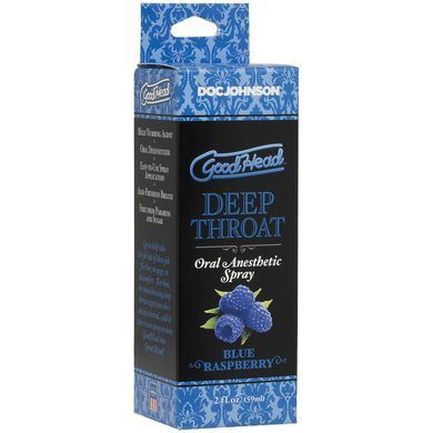 Спрей для мінету Doc Johnson GoodHead DeepThroat Spray - Blue Raspberry 59 мл для глибокого мінету SO9854 фото Купити Спрей для мінету Doc Johnson GoodHead DeepThroat Spray - Blue Raspberry 59 мл для глибокого мінету  Doc Johnson (США) 905 грн