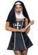 (SALE) Костюм черниці Leg Avenue Naughty Nun M, сукня, головний убір SO8551 фото 1