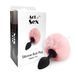Силиконовая анальная пробка М Art of Sex - Silicone Butt plug Rabbit Tail Pink, диаметр 3,5 см SO6693 фото 3